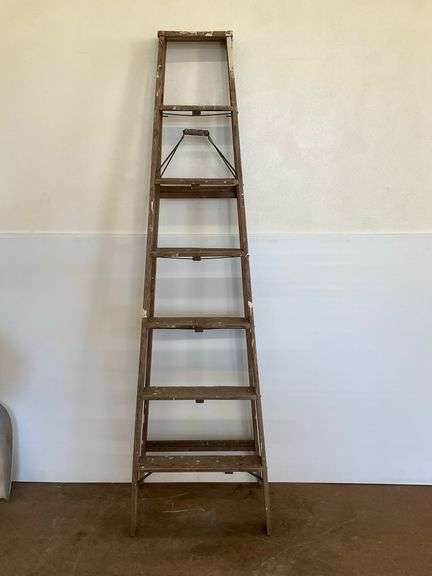 7 Ft. Wooden Stepladder image