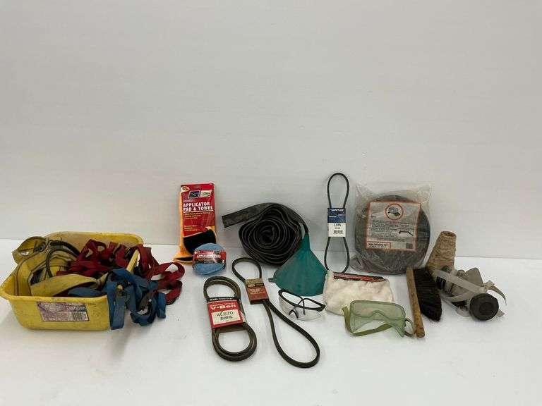 Various Industrial Supplies, Straps, Safety Gear, and More image