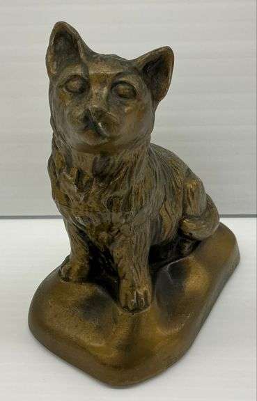 Banthrico Inc. Metal Cat Coin Bank - 1974 image