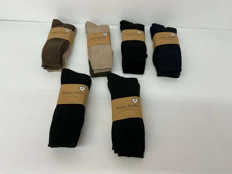 New Men's Cotton Socks - Sizes 10-13, Assorted Colors image