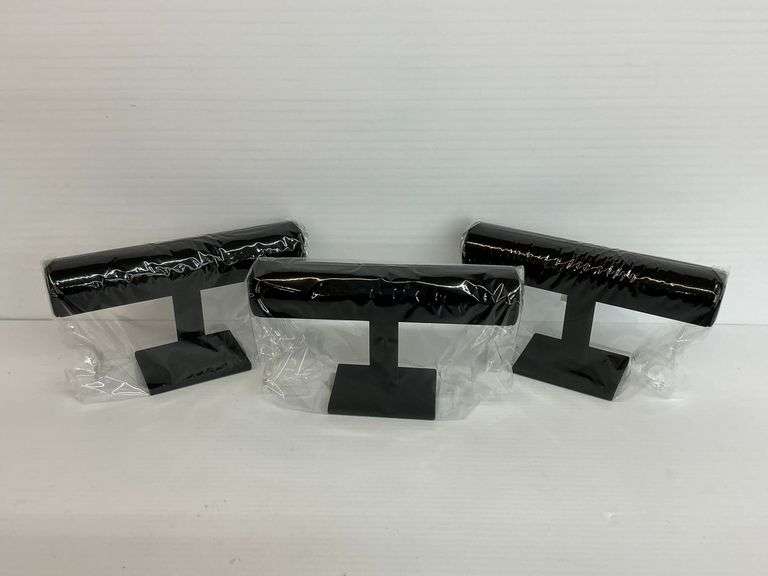 Lot of 3 New Black T-Bar Bracelet Displays image