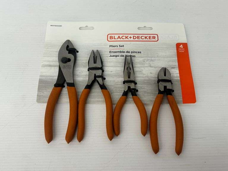 New Black+Decker 4-Piece Pliers Set image