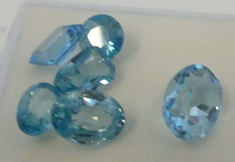 Light Blue Faceted Aquamarine Gemstones....5.05 carats image