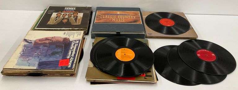 Classic Country Music Vinyl Records image