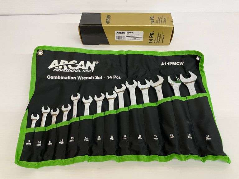 New Arcan Professional Tools 14-Piece Combination Wrench Set image