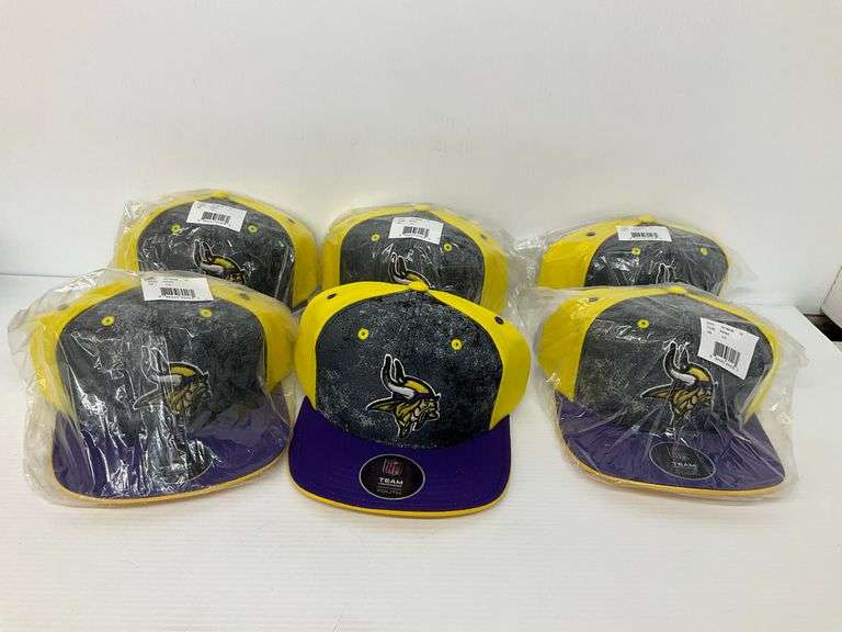 Six New NFL Minnesota Vikings Youth Hats image