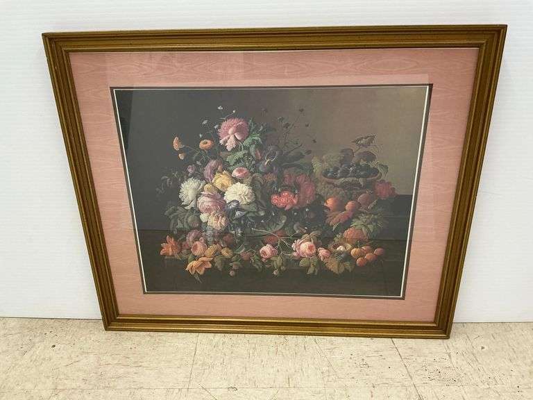 Framed Floral Still Life Print image