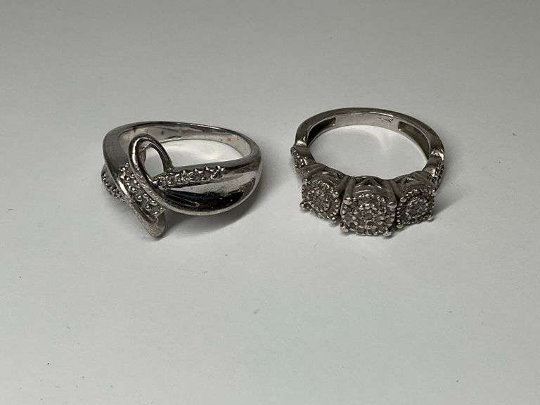 Two Sterling Silver Rings image