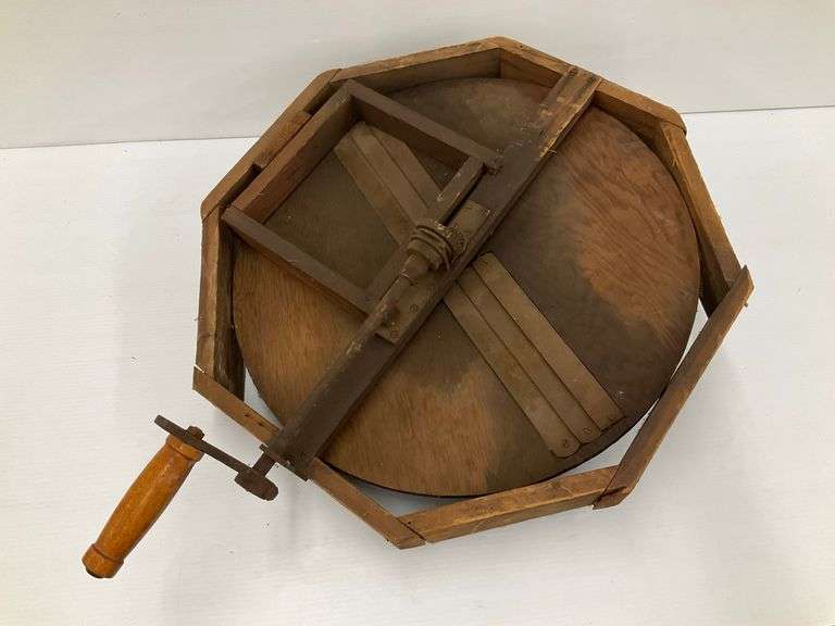 Primitive Wooden Butter Churn Part with Handle image