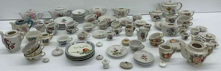 Vintage Miniature Floral Tea Set Collection - Made in Japan image