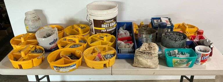 Large Lot of Assorted Hardware Fasteners image