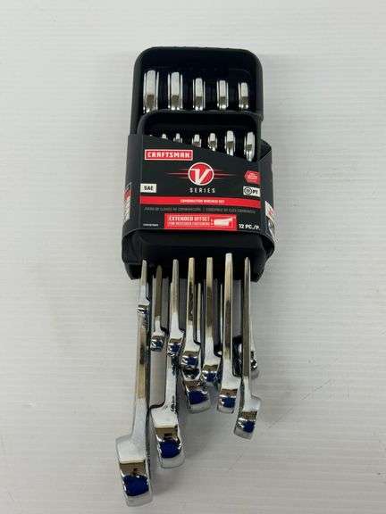 New Craftsman V-Series 12 Piece Combination Wrench Set SAE image
