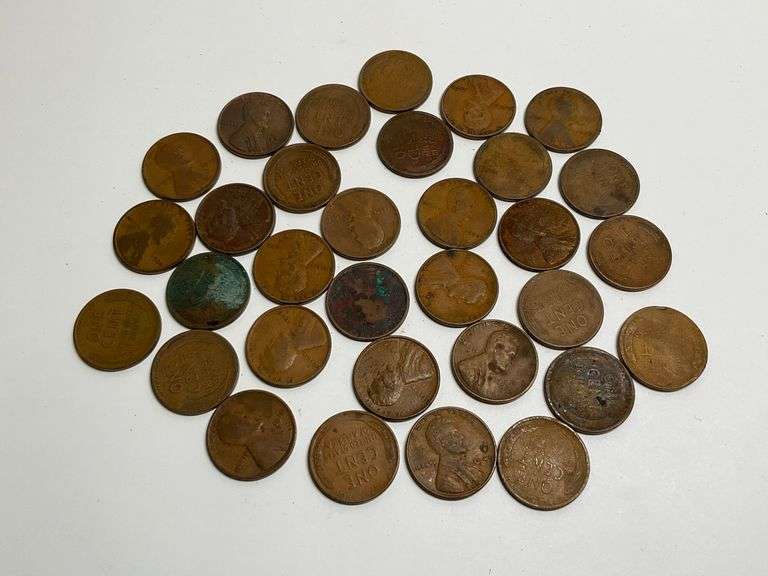 Wheat Penny Coin Collection - 30+ Coins image