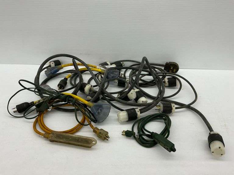 Assorted Electrical Power Cords and Adapters image