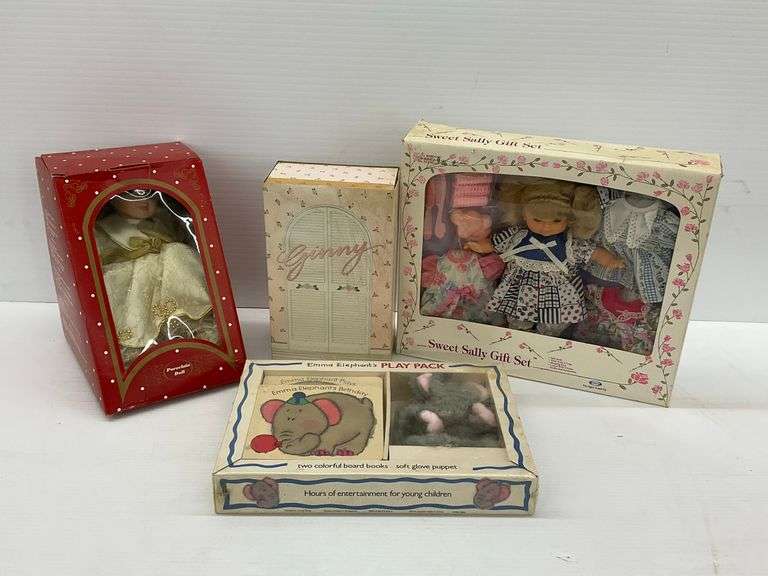 Ginny, Sweet Sally, and Emma Elephant Dolls & Accessories Lot image