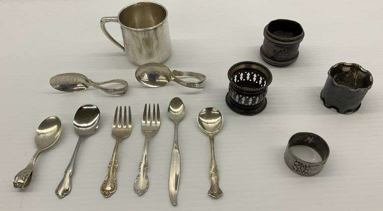 Spoons, Forks, Napkin Rings, and Other Silverplate image