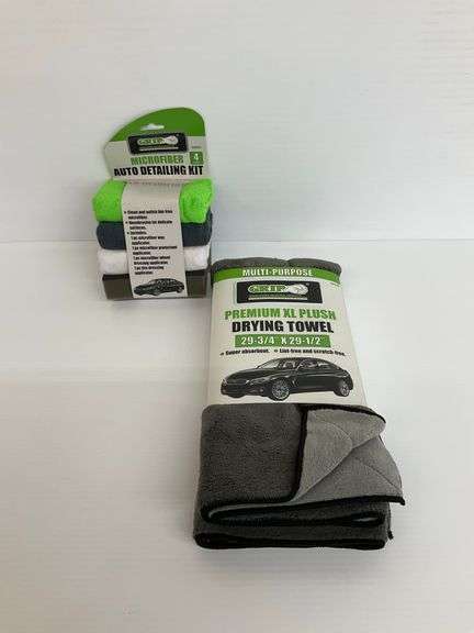 New Grip Microfiber Auto Detailing Kit & Premium XL Plush Drying Towel image