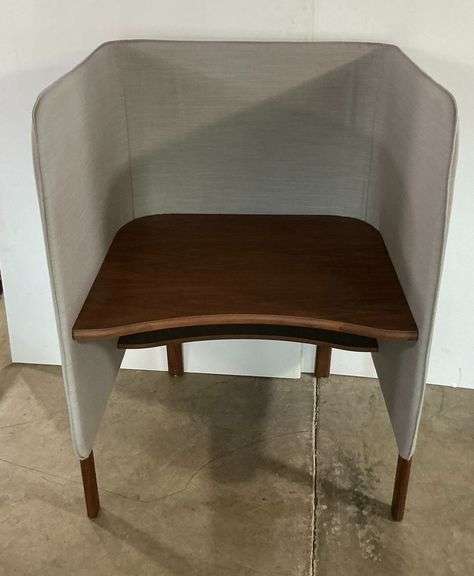 Modern Upholstered Privacy Desk image