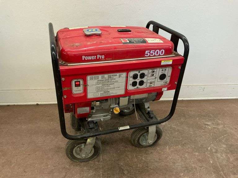 Power Pro 5500 Watt Portable Generator, two flat tires image