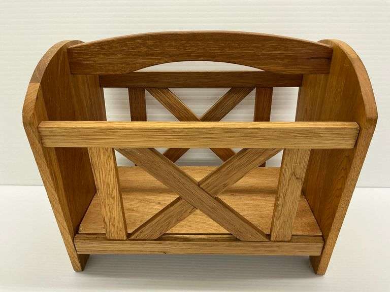 Wooden Magazine Rack image