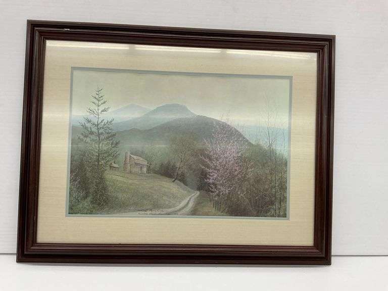 Larry Oskins 'Mountain Breeze' Print, Signed & Numbered, 1978 image