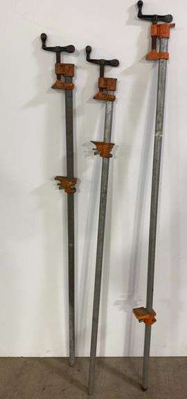 Lot of Three Pipe Clamps image
