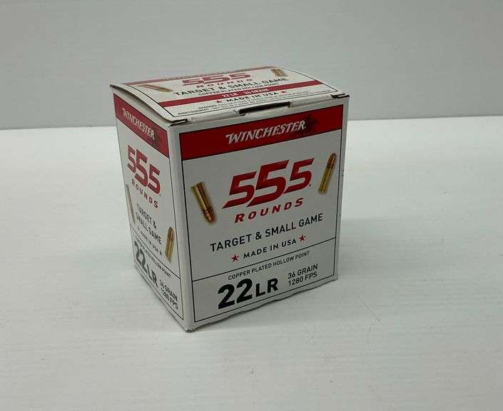 New Winchester 555 Rounds .22 LR Copper Plated Hollow Point Ammunition image
