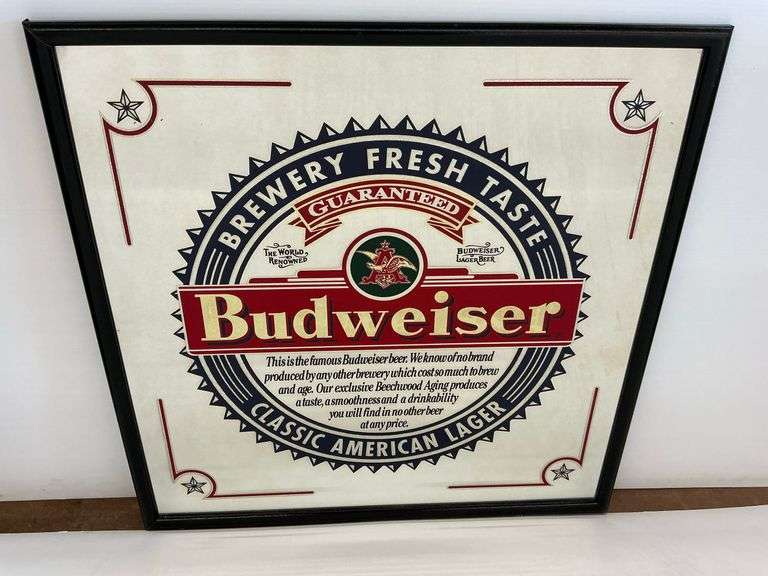 Budweiser Brewery Fresh Taste Advertising Mirror image