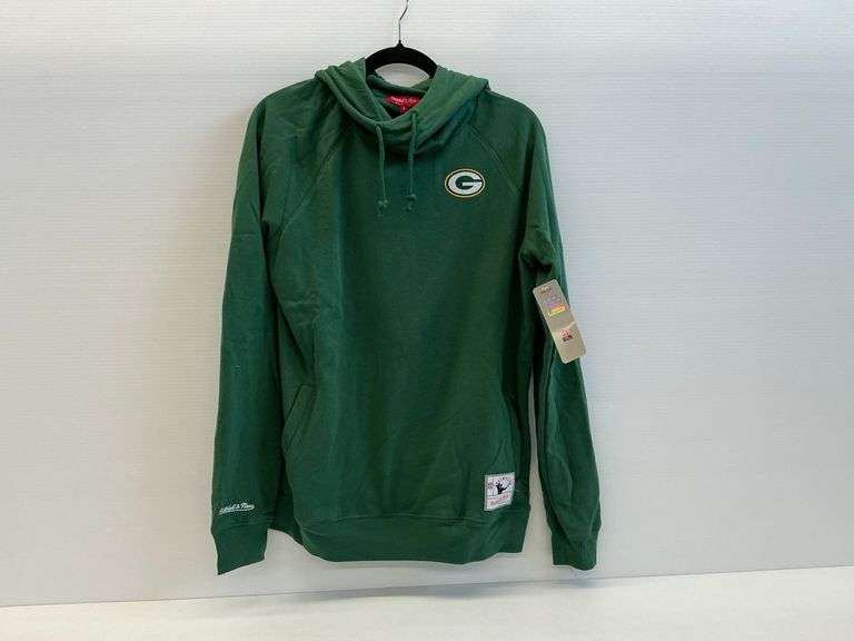 New Green Bay Packers Women's Size Large Funnel Neck Fleece Hoodie image