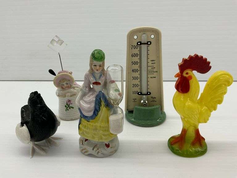 Thermometer, Timer, Hat Pin Holder and More image