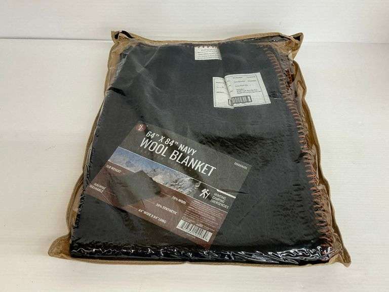 New Navy Wool Blanket image