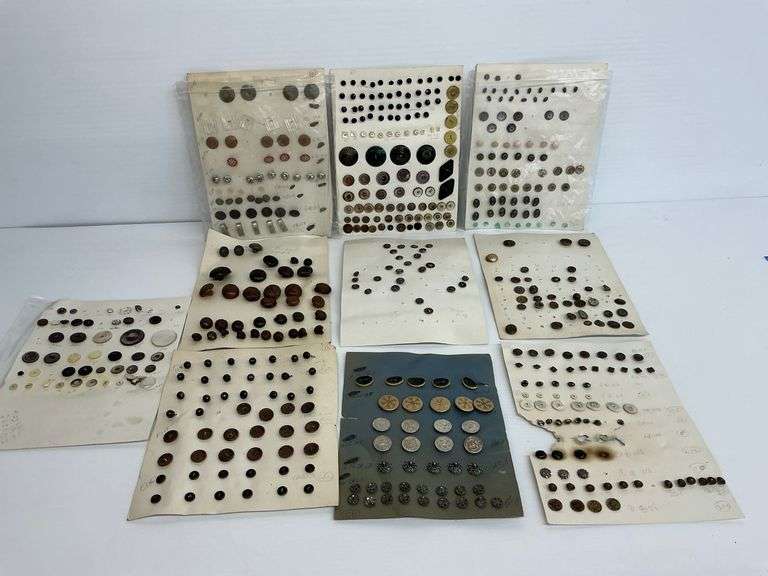 Vintage Buttons on Display Cards image