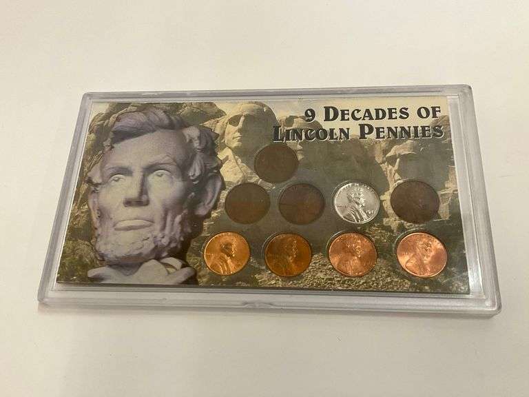 9 Decades of Lincoln Pennies Collection image