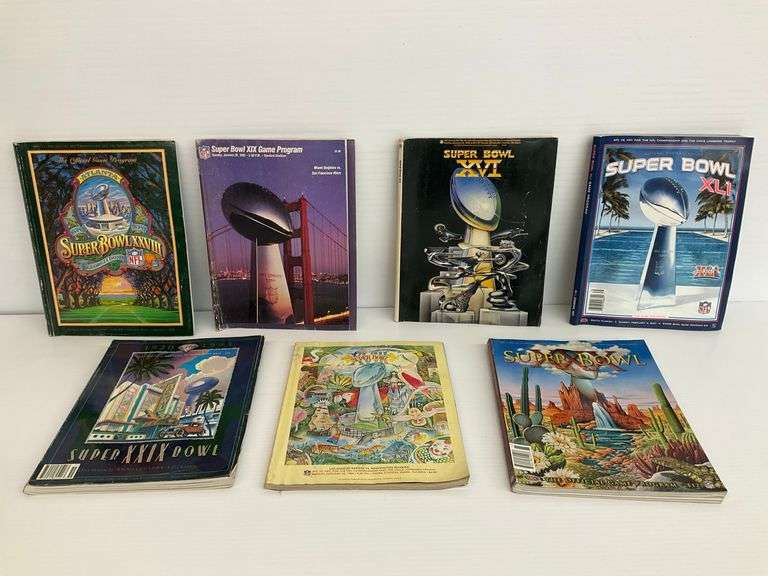 Group of Super Bowl Game Programs image