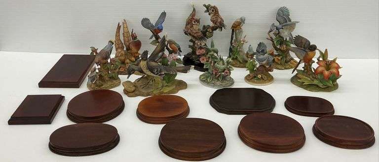 Group of Andrea by Sadek Porcelain Bird Figurines...see description & photos image