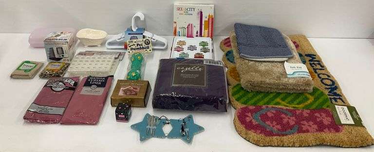 Household Items: Sheet Set, Doormat, Perfume, and More image