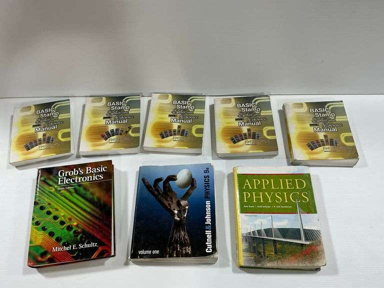 Lot of College and University Textbooks: Physics, Electronics, Reference Manuals image