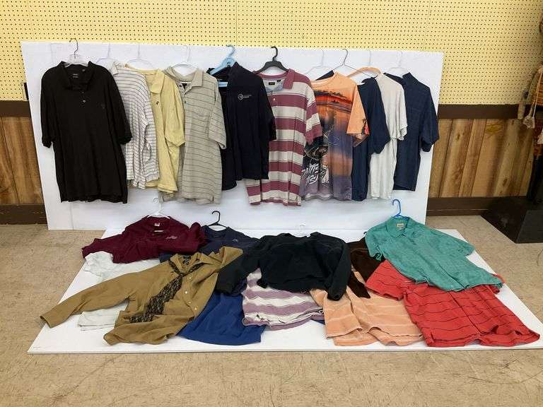Men's Assorted Shirts and Polo Lot (Stafford, IZOD, St. John's Bay, Disney) image