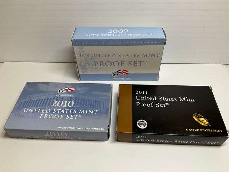 2009-2011 US Mint Proof Sets (3) image