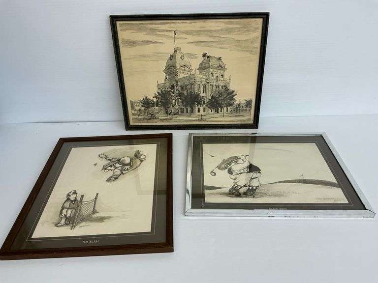 Framed Drawing Prints Featuring Gary Patterson & Jay A.C. Hart... see description image