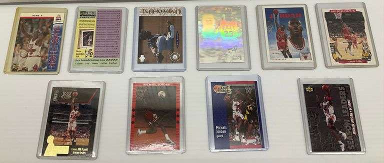 Various Michael Jordan Trading Cards image