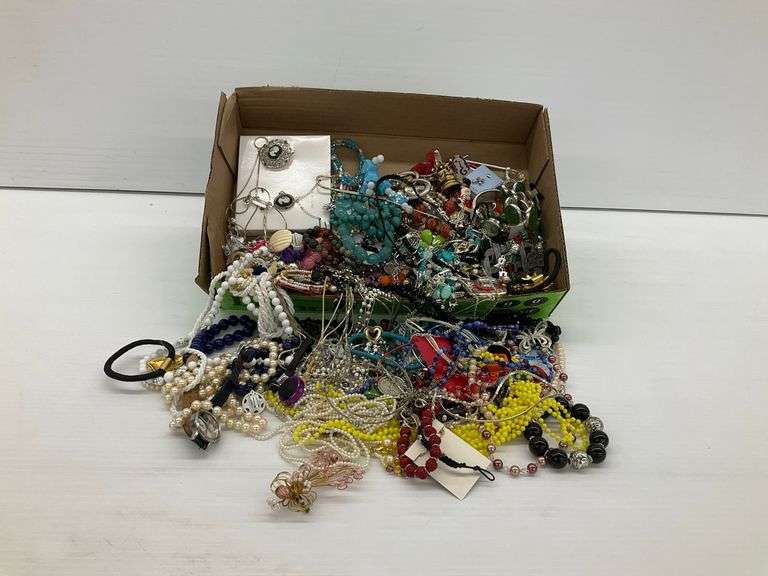 Jewelry Assortment: Necklaces, Earrings, Brooches, and More image