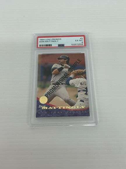1994 Leaf Promos Don Mattingly Baseball Card - PSA Graded image