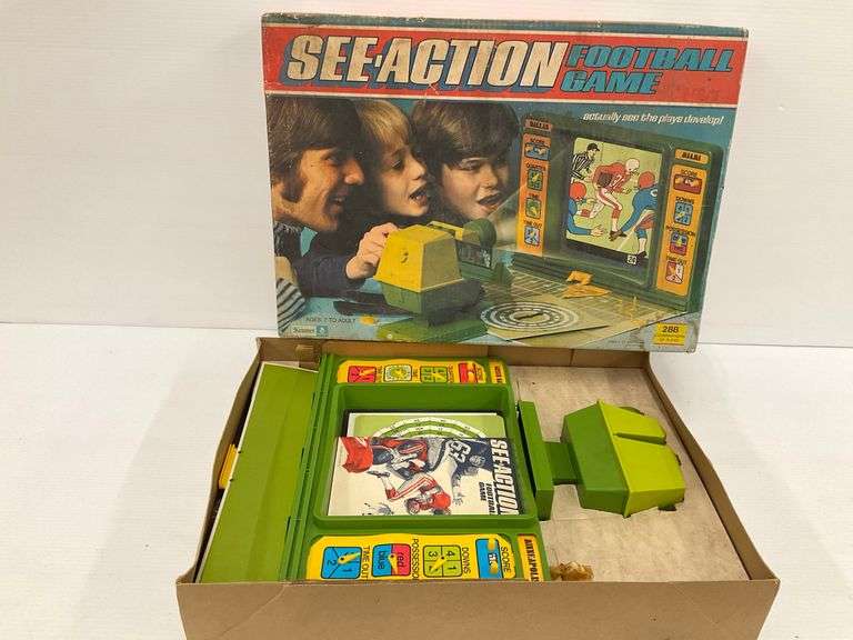 Vintage 1973 Kenner See-Action Football Game in Box image