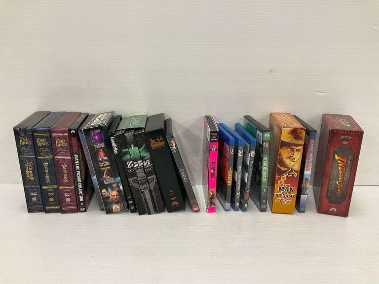 DVD and Blu-ray Movie Lot - Lord of the Rings, Star Trek, Indiana Jones and More image