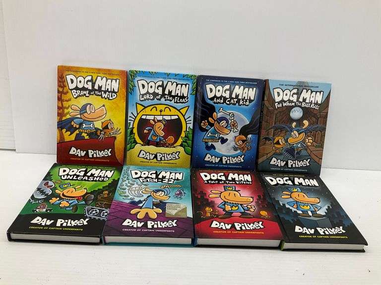 Eight Dog Man Hardcover Books by Dav Pilkey image