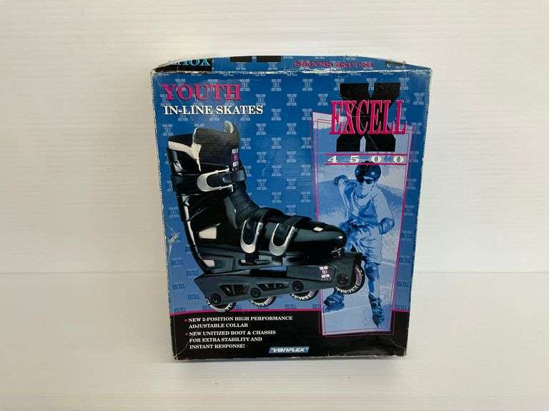 Vanflex Excell 4500 Youth Inline Skates Size 6 with Original Box image