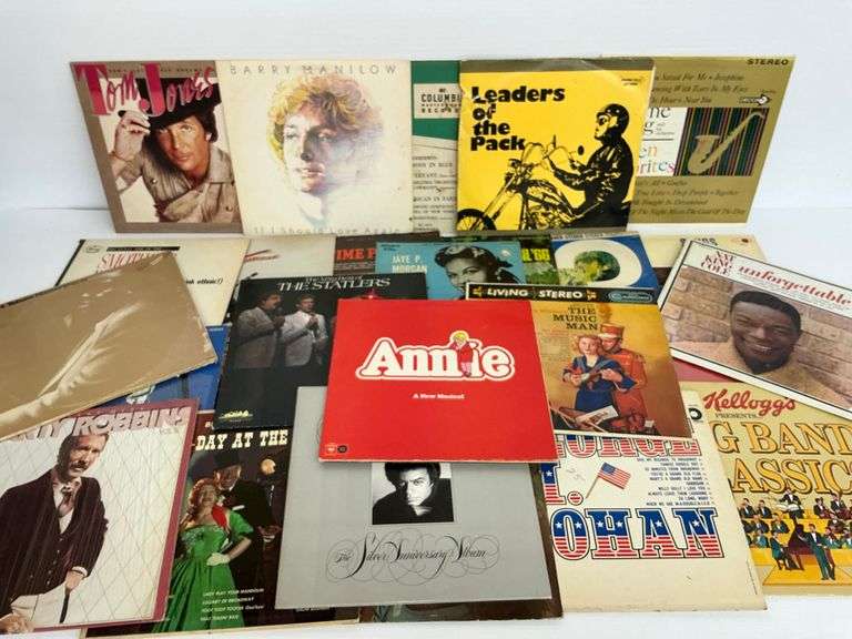 Vinyl Records - Tom Jones, Barry Manilow, Annie, Nat King Cole & More image
