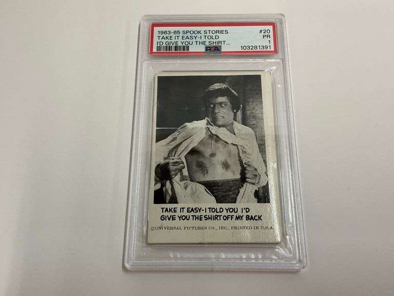 1963-65 Spook Stories Take It Easy-I Told Trading Card #20 image