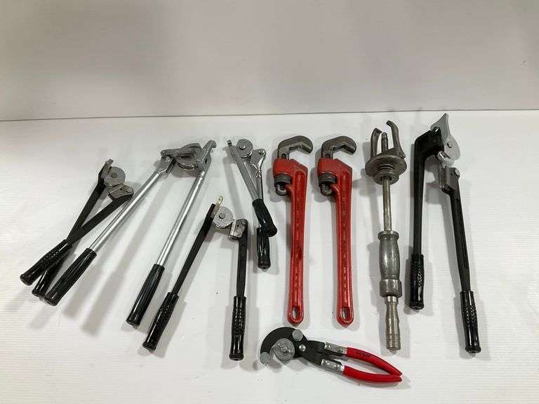 Pipe Benders, Wrenches, and Other Tools Assortment image